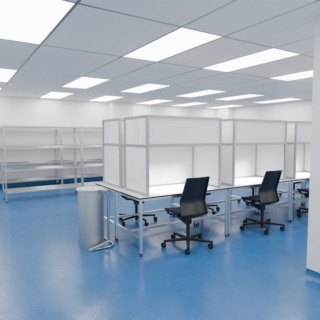 interior of mobile cleanroom solution