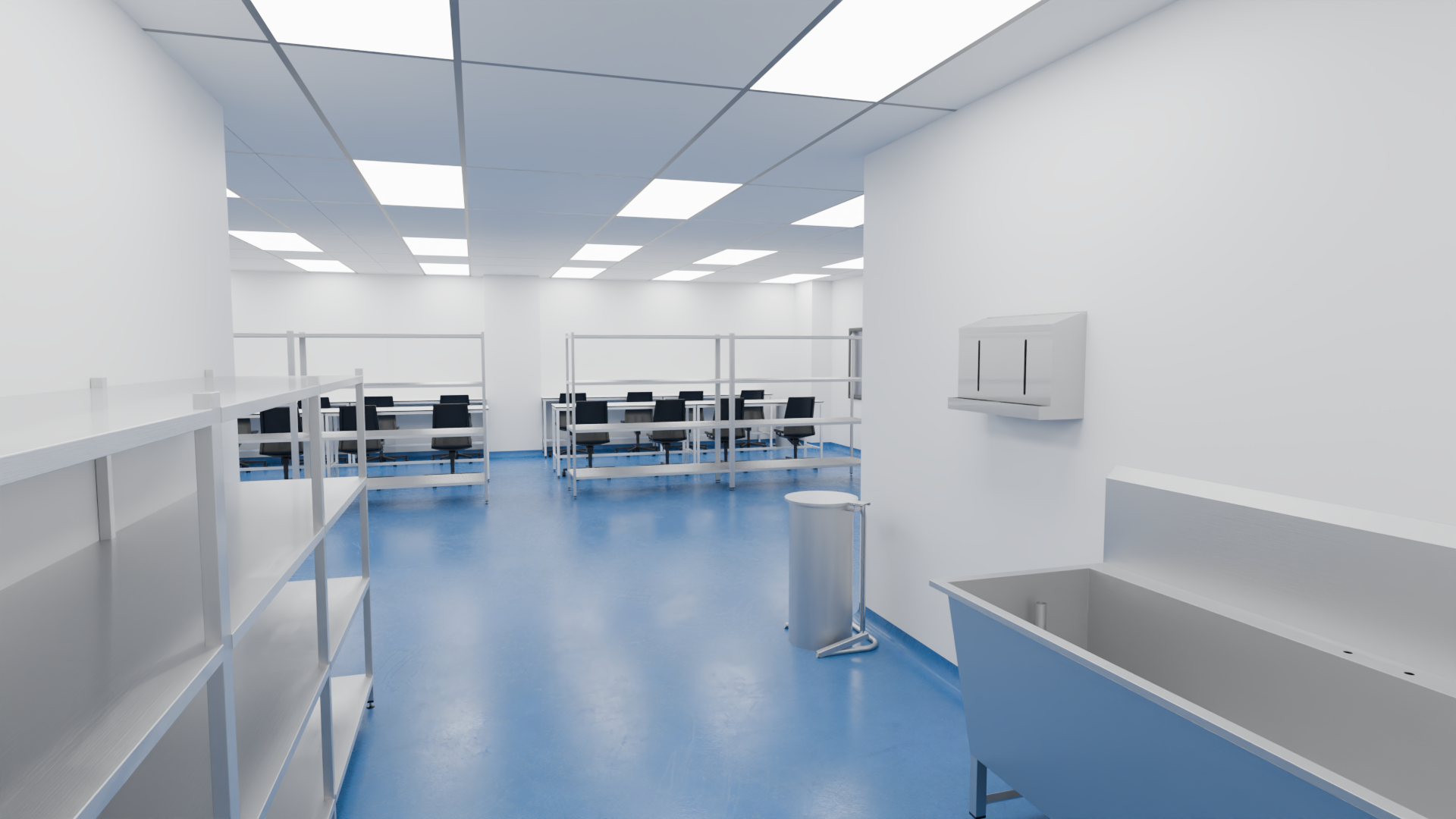 interior view of mobile cleanroom solution