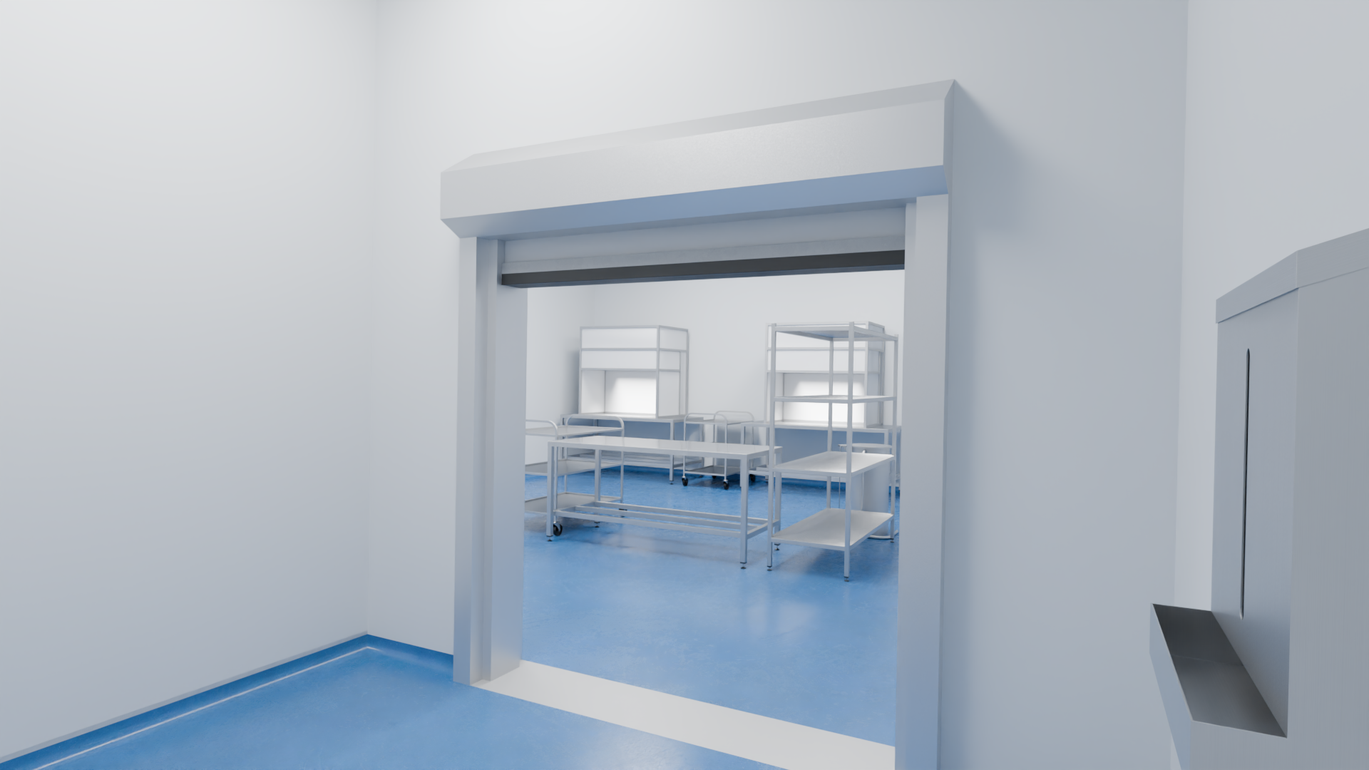 inside render of series 3 modular cleanroom installation